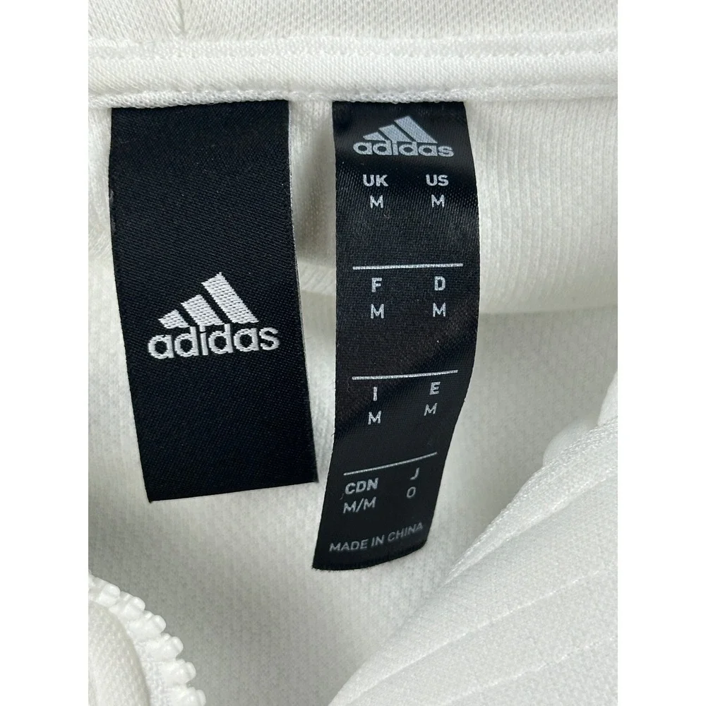 Adidas 007 James Bond Hoodie Men M 007 White Gun Barrel Graphic Full Zip‎ Jacket